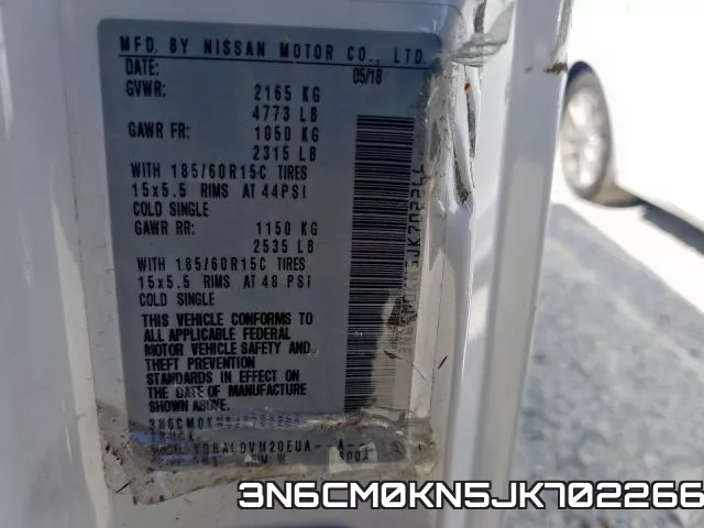 3N6CM0KN5JK702266 фото 2
