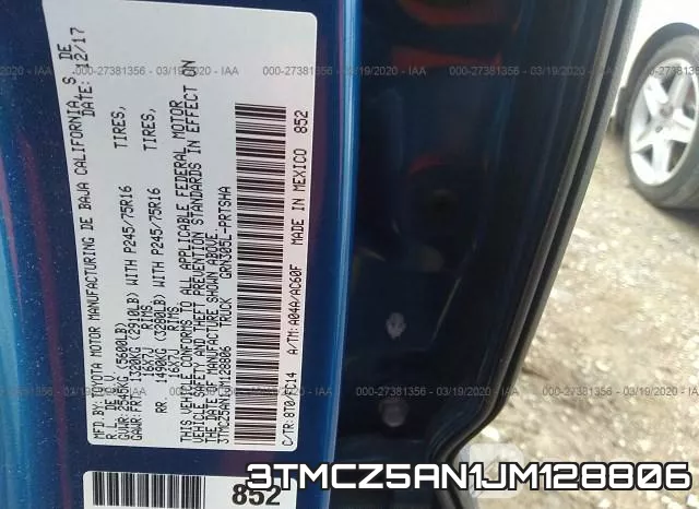 3TMCZ5AN1JM128806 фото 10