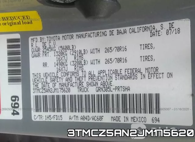 3TMCZ5AN2JM175620 фото 10