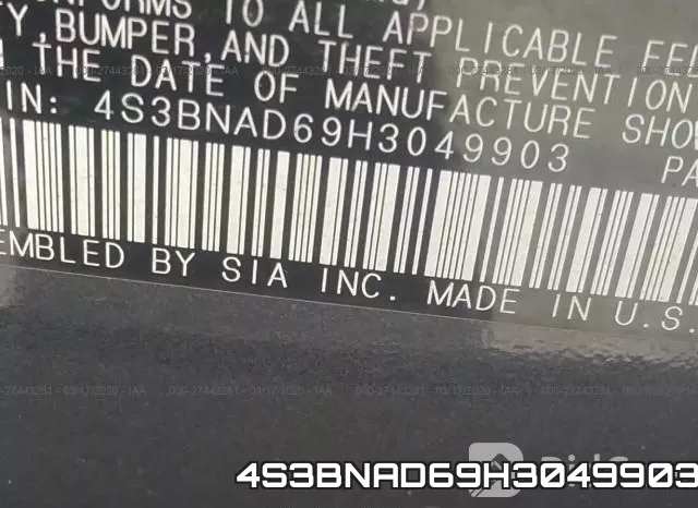4S3BNAD69H3049903 фото 10