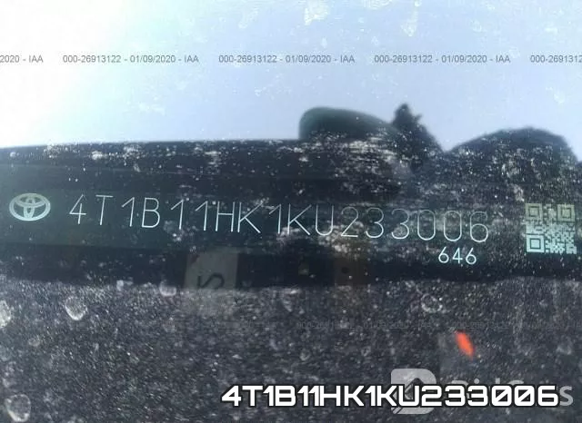 4T1B11HK1KU233006 фото 10