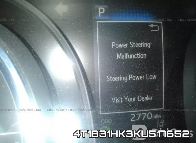 4T1B31HK3KU517652 фото 8