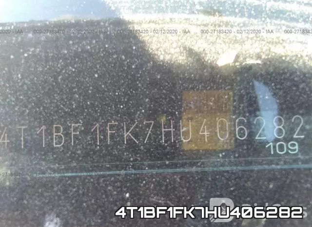 4T1BF1FK7HU406282 фото 10