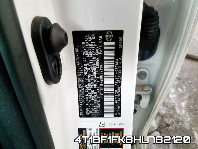 4T1BF1FK8HU782120 фото 2
