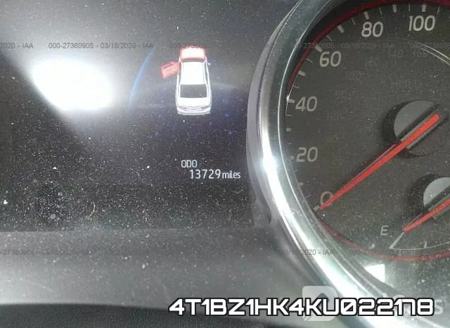 4T1BZ1HK4KU022178 фото 8