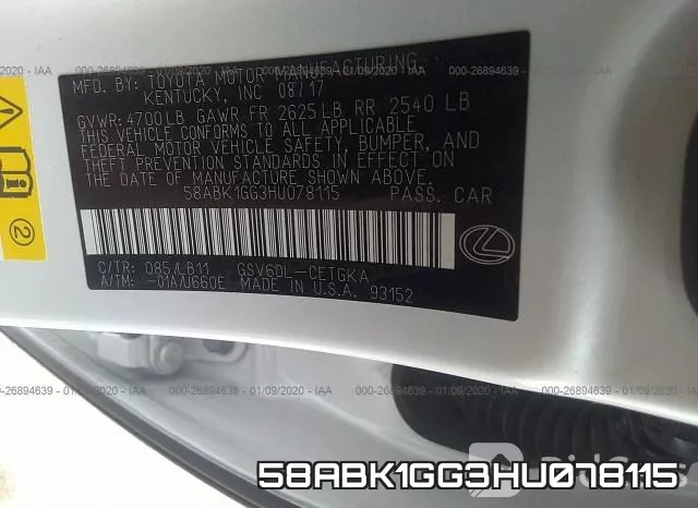58ABK1GG3HU078115 фото 10