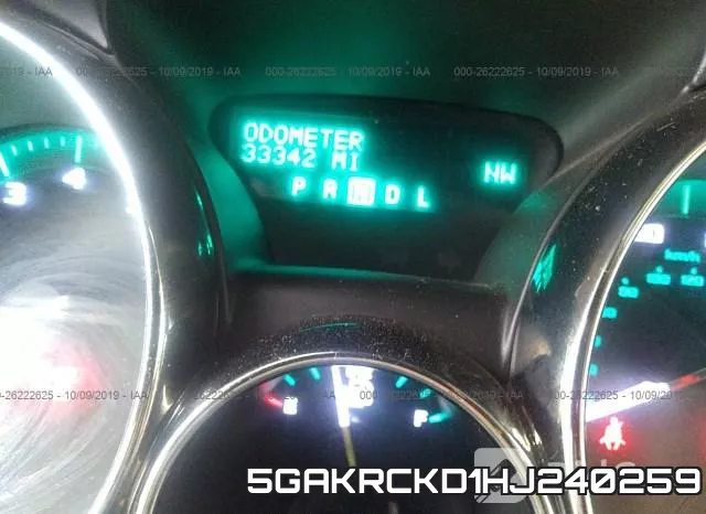 5GAKRCKD1HJ240259 фото 8