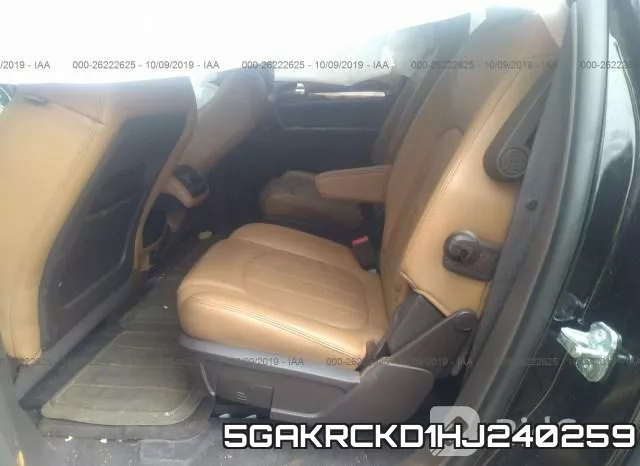 5GAKRCKD1HJ240259 фото 9