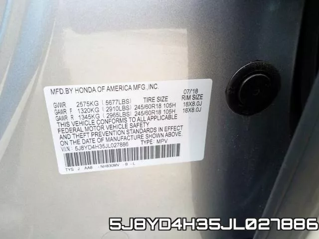 5J8YD4H35JL027886 фото 2