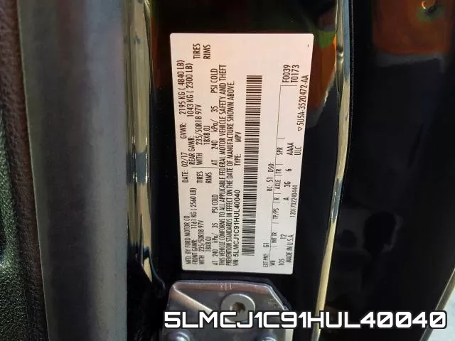 5LMCJ1C91HUL40040 фото 2