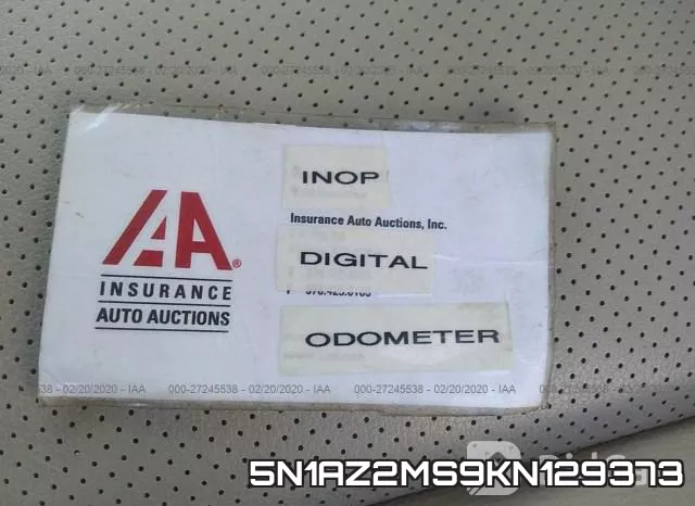 5N1AZ2MS9KN129373 фото 8