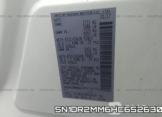 5N1DR2MM6HC652630 фото 10