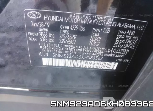 5NMS23AD6KH083362 фото 10