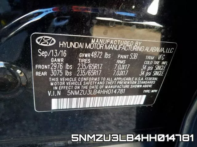 5NMZU3LB4HH014781 фото 2