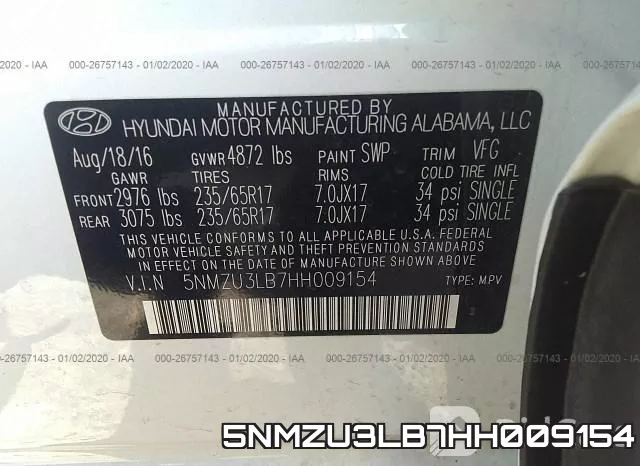 5NMZU3LB7HH009154 фото 10