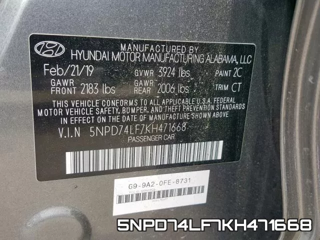 5NPD74LF7KH471668 фото 2