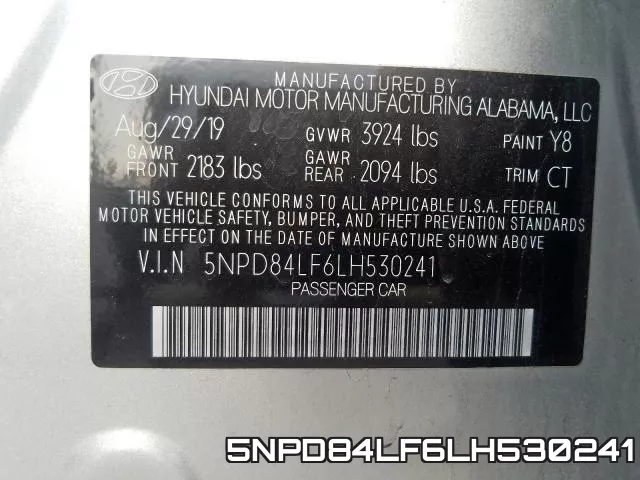 5NPD84LF6LH530241 фото 2
