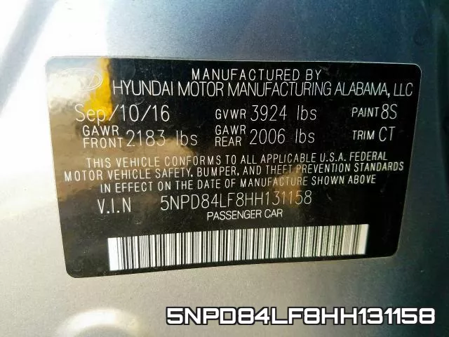 5NPD84LF8HH131158 фото 2