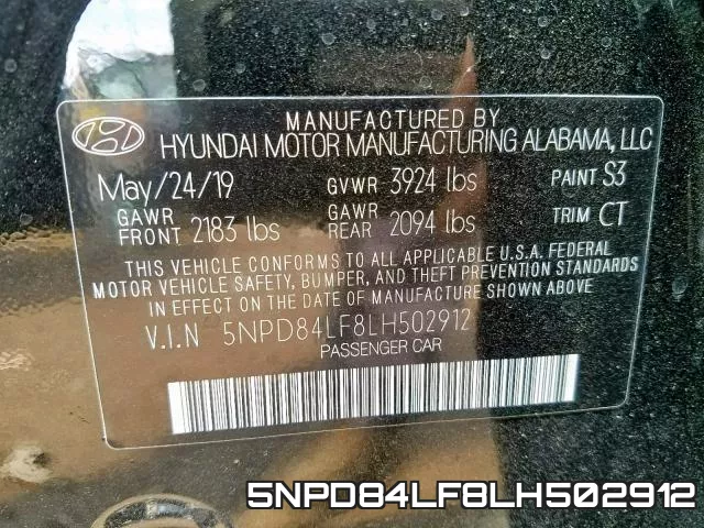 5NPD84LF8LH502912 фото 2