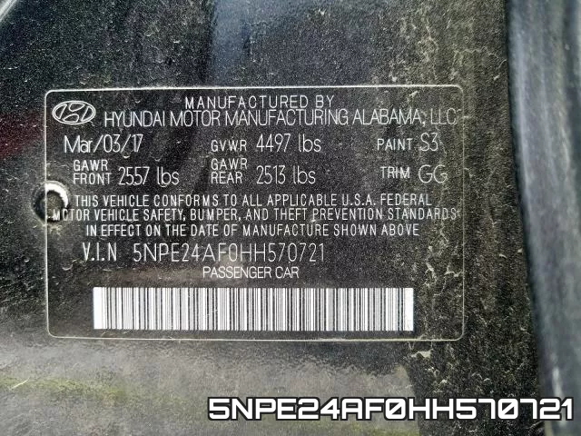 5NPE24AF0HH570721 фото 2