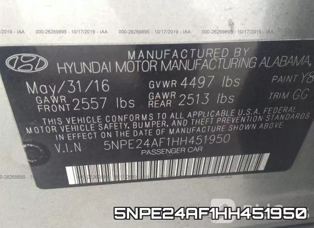 5NPE24AF1HH451950 фото 10