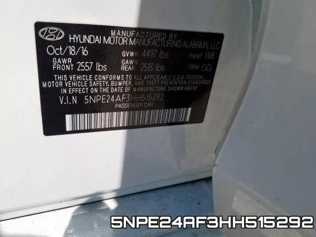 5NPE24AF3HH515292 фото 2