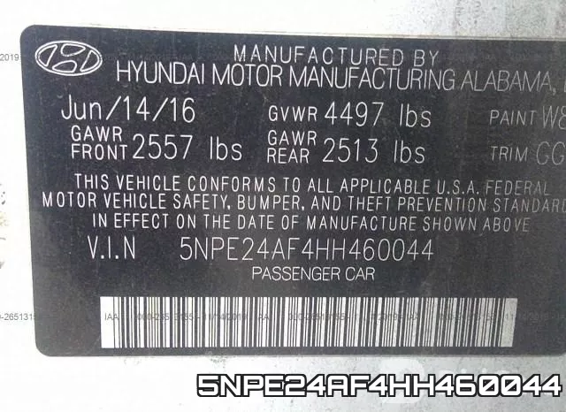 5NPE24AF4HH460044 фото 10