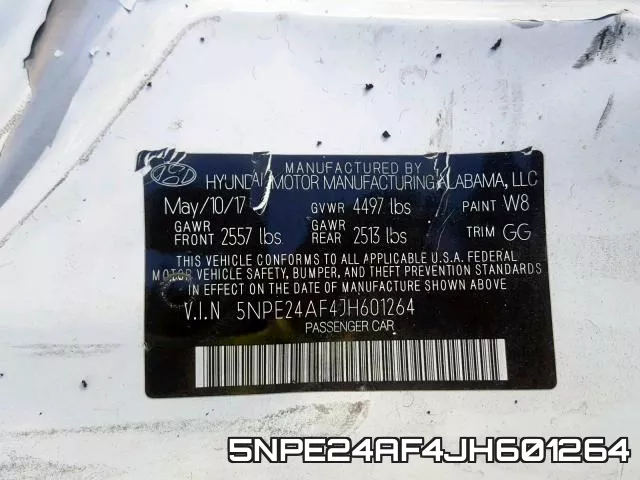 5NPE24AF4JH601264 фото 2