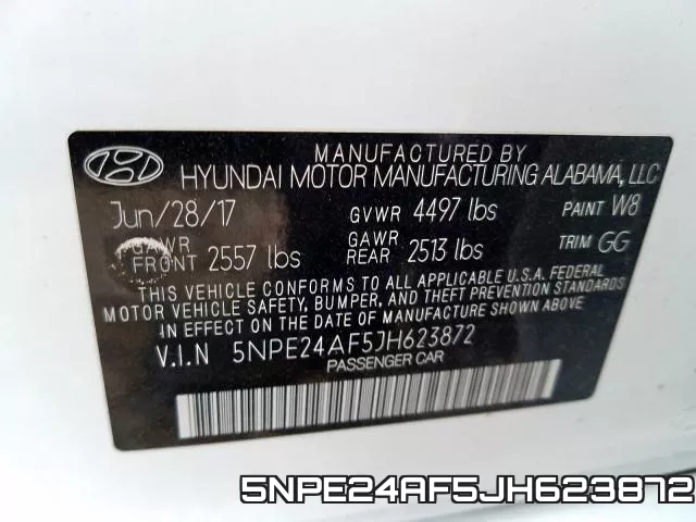 5NPE24AF5JH623872 фото 2
