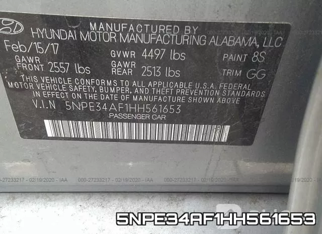 5NPE34AF1HH561653 фото 10