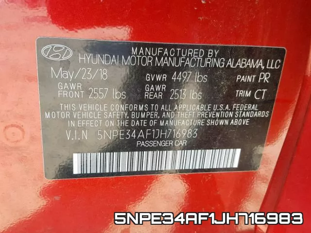 5NPE34AF1JH716983 фото 2