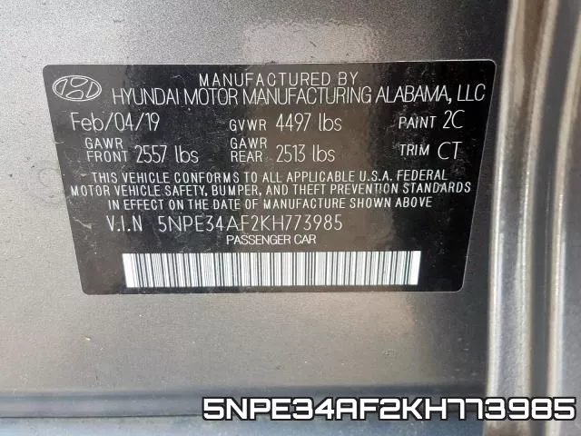 5NPE34AF2KH773985 фото 2