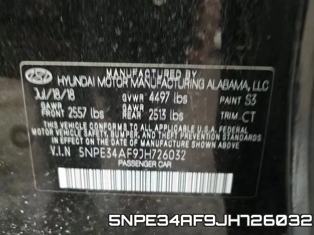 5NPE34AF9JH726032 фото 2