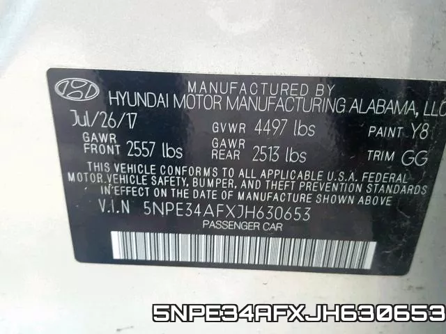 5NPE34AFXJH630653 фото 2