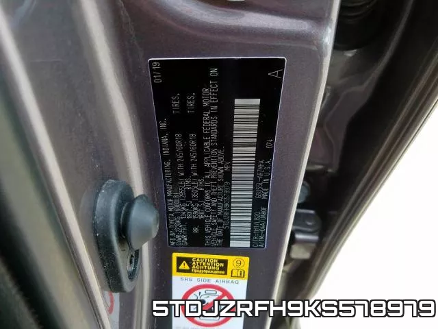 5TDJZRFH9KS578979 фото 2