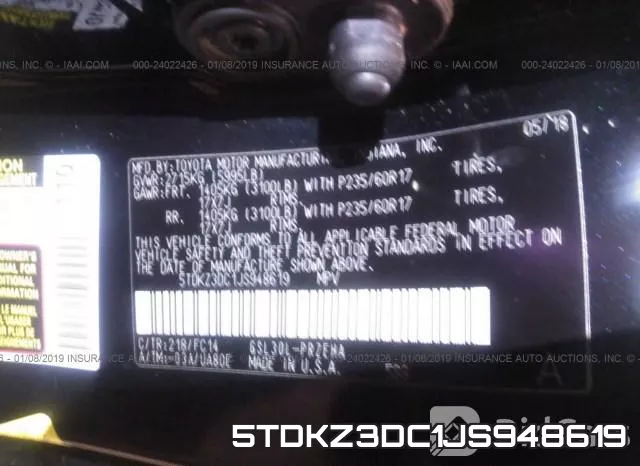 5TDKZ3DC1JS948619 фото 10