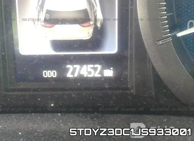 5TDYZ3DC1JS933001 фото 9