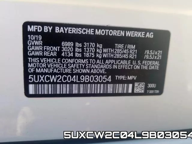 5UXCW2C04L9B03054 фото 2