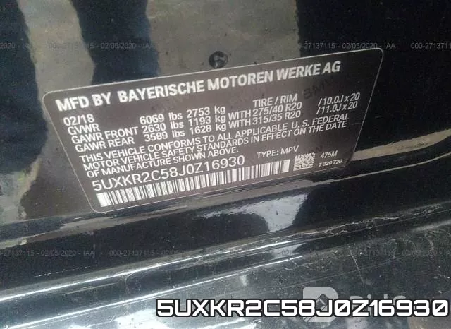 5UXKR2C58J0Z16930 фото 10