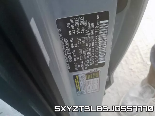 5XYZT3LB3JG557770 фото 2