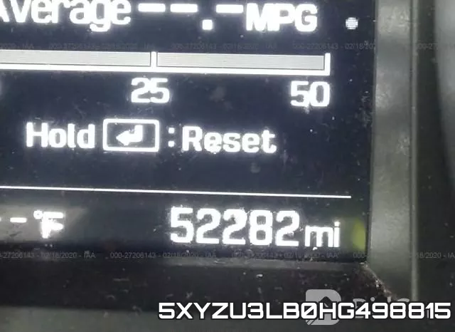 5XYZU3LB0HG498815 фото 8