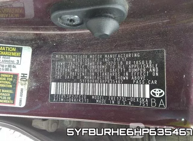 5YFBURHE6HP635467 фото 10