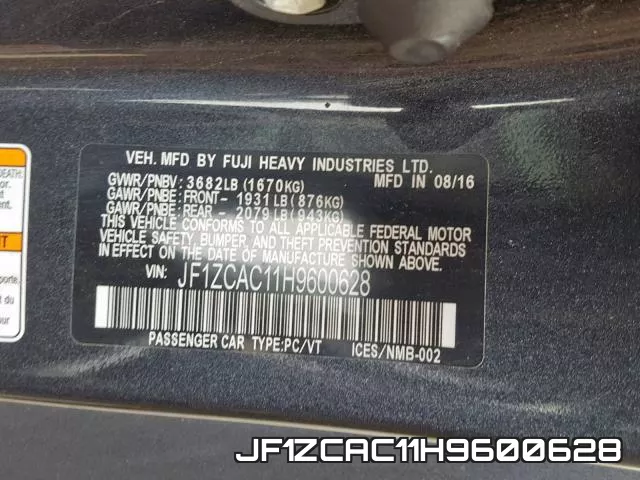 JF1ZCAC11H9600628 фото 2