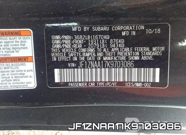 JF1ZNAA17K9703086 фото 10
