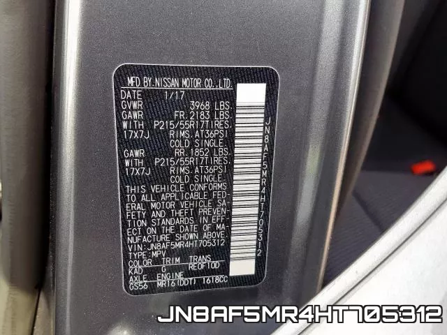 JN8AF5MR4HT705312 фото 2