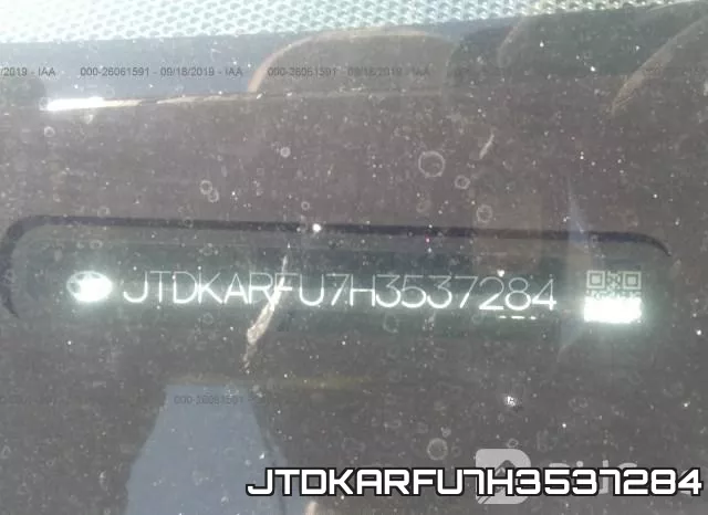 JTDKARFU7H3537284 фото 10