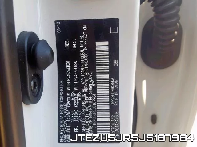 JTEZU5JR5J5187984 фото 2