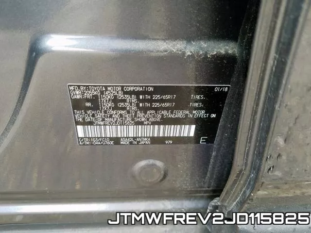 JTMWFREV2JD115825 фото 2