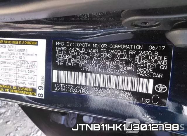 JTNB11HK1J3012798 фото 10