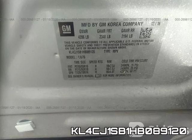 KL4CJ1SB1HB089120 фото 10